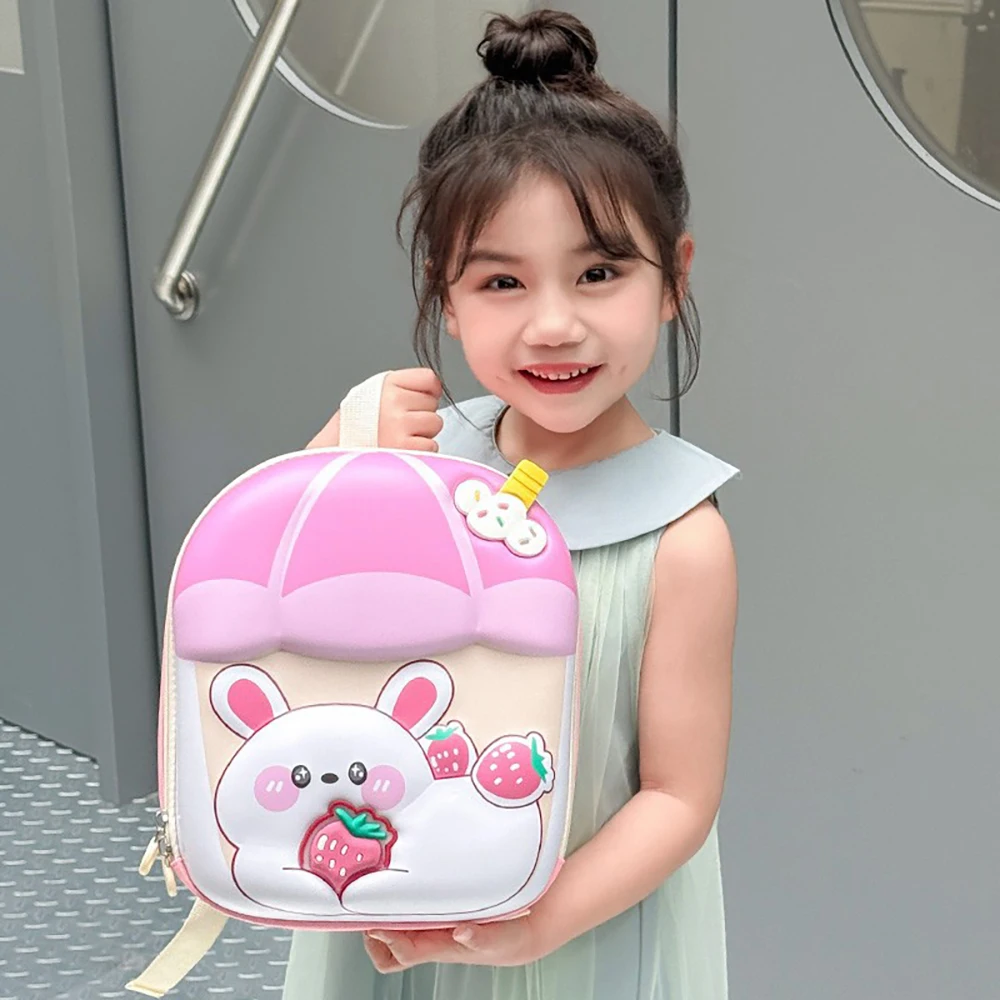 Mochila infantil de conejito con carcasa rígida para preescolar - imagen 3