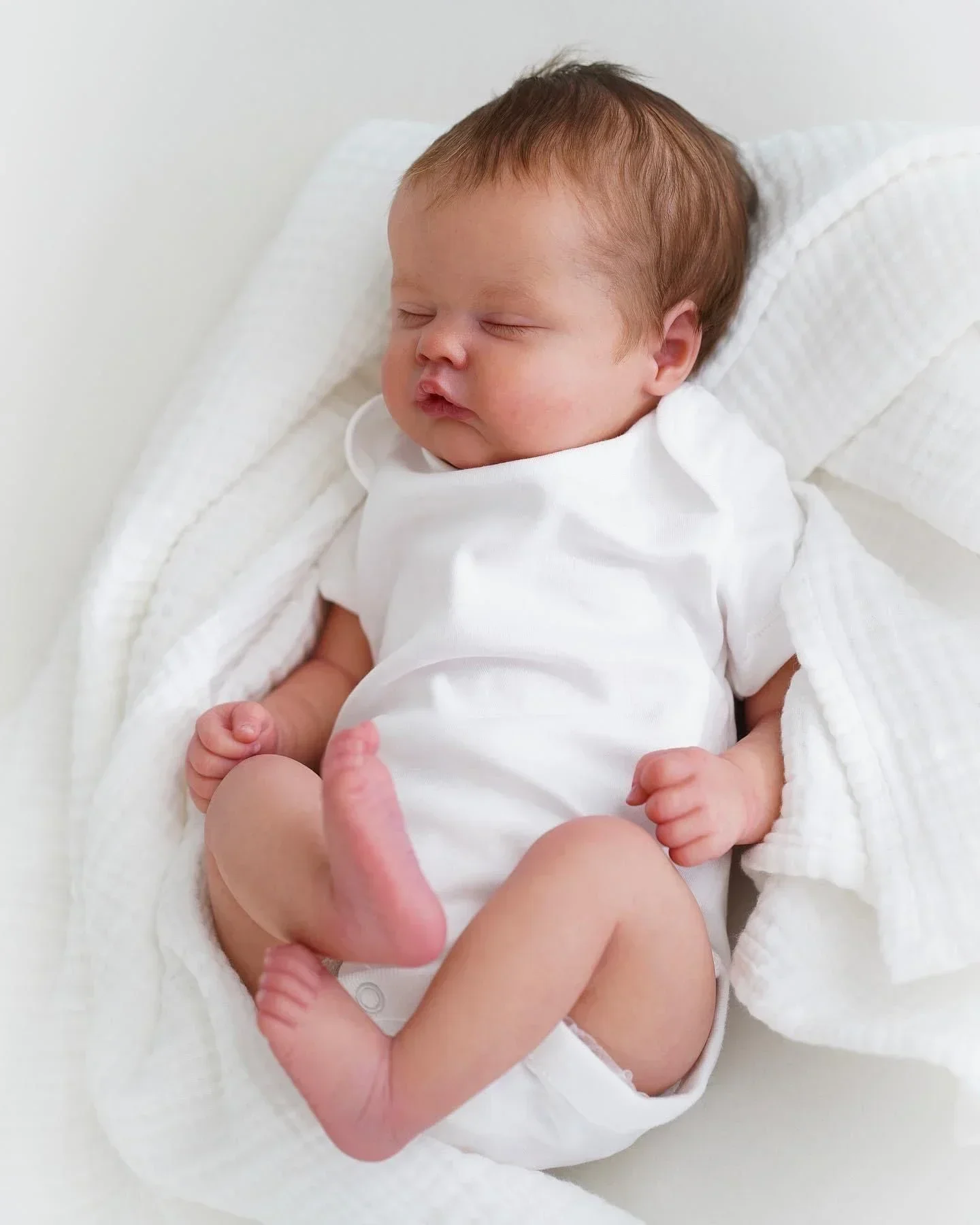 Muñeca reborn recién nacida Quinbee NPK, realista hecha a mano 3D