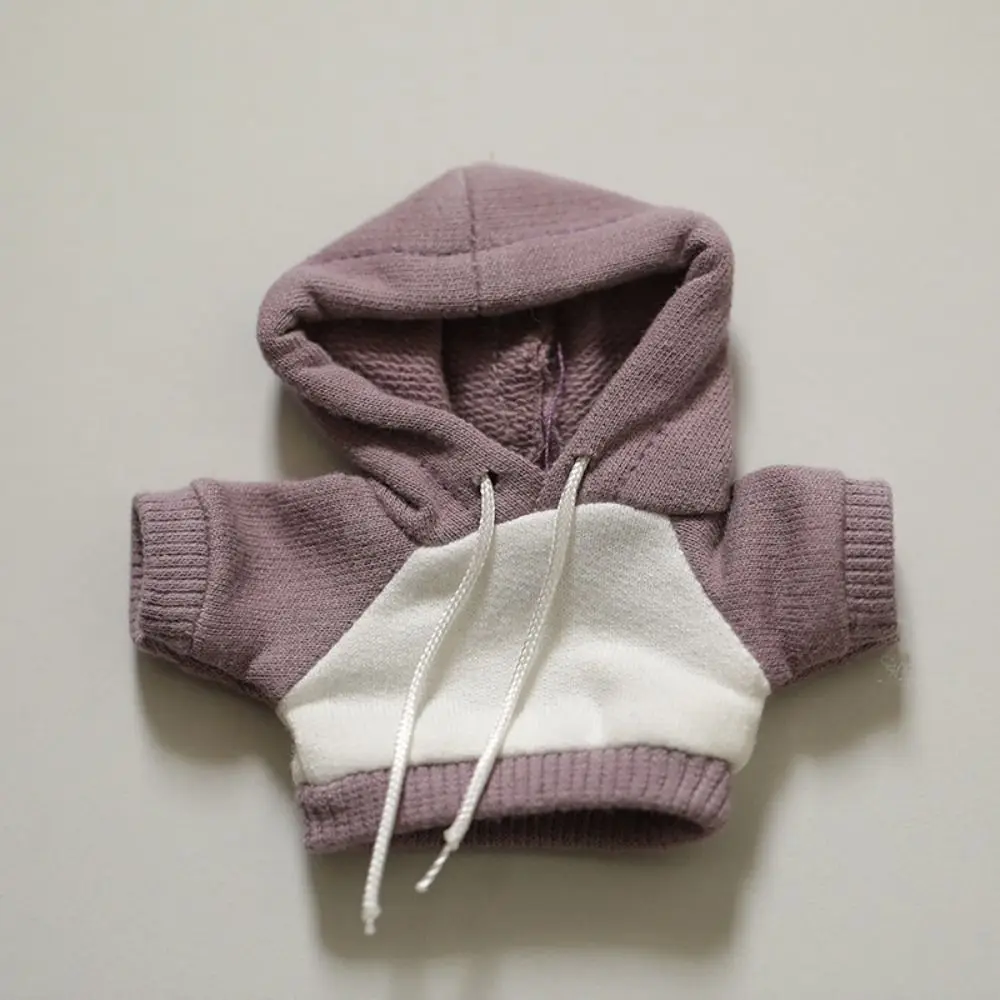 Ropa de muñecas de algodón: camiseta interior y sudadera lisa