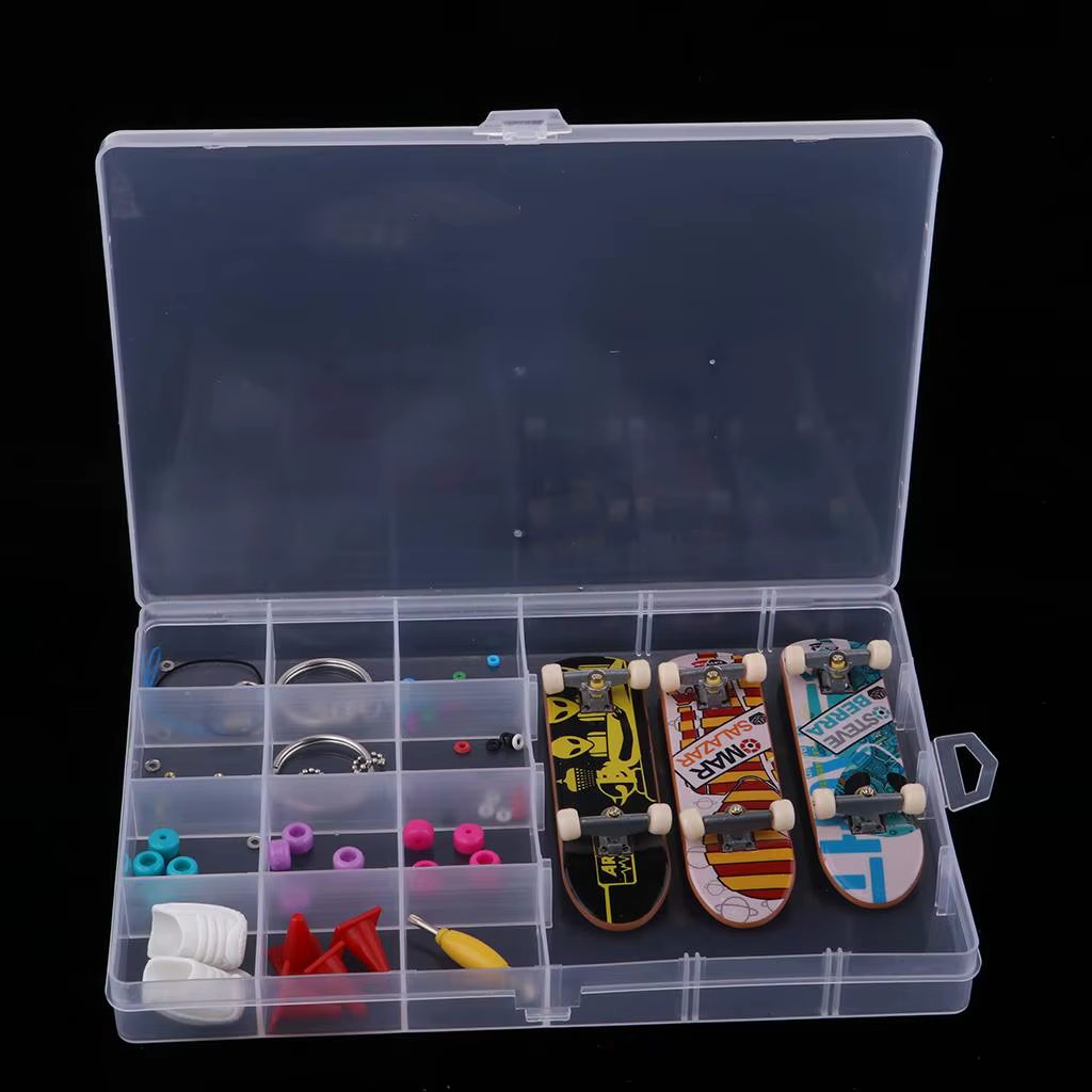 Mini patinetas de dedo en plástico con accesorios para niños