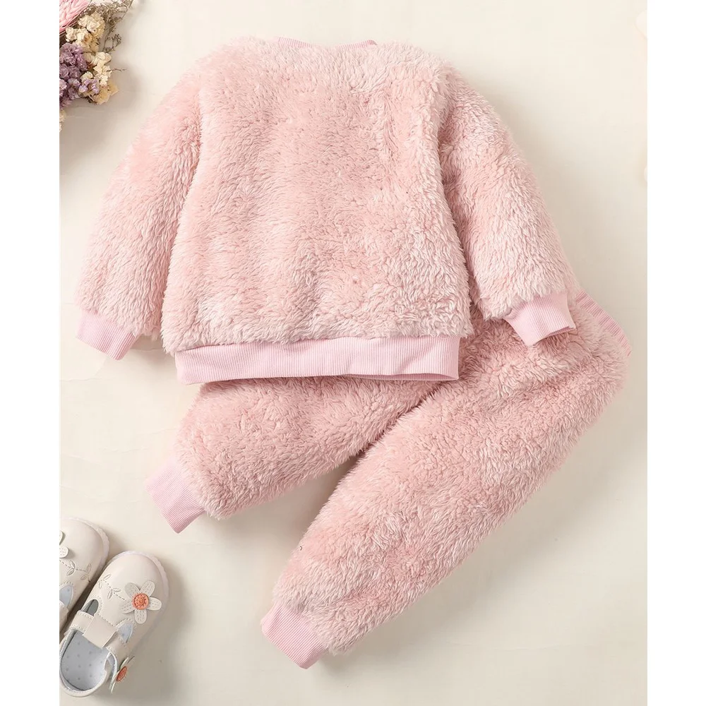 Conjunto bebé manga larga y pantalón grueso otoño invierno - imagen 3