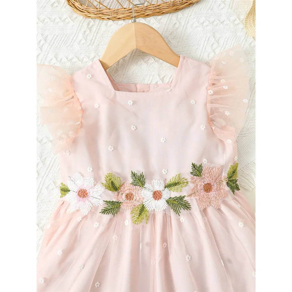 Vestido princesa para niña – Manga volantes estilo coreano - imagen 2