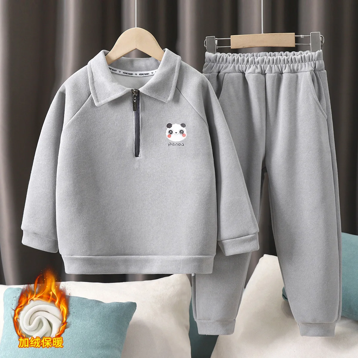 Conjunto infantil invierno 2 piezas – Sudadera y pants niños manga larga - imagen 5