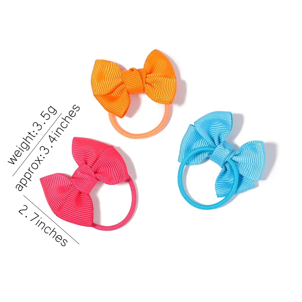 Lazos para el pelo de niña – Set elástico con banda y cuerda