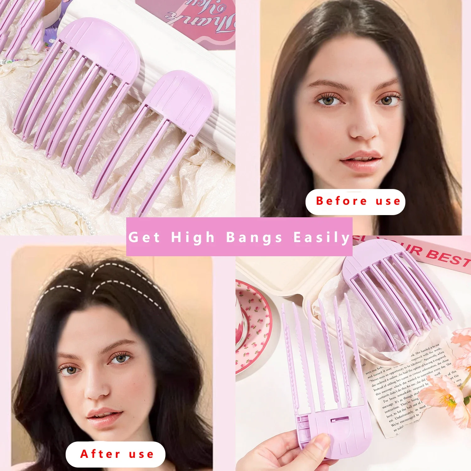 Pinzas para el cabello que aportan volumen, rizan raíces y flequillo - imagen 4