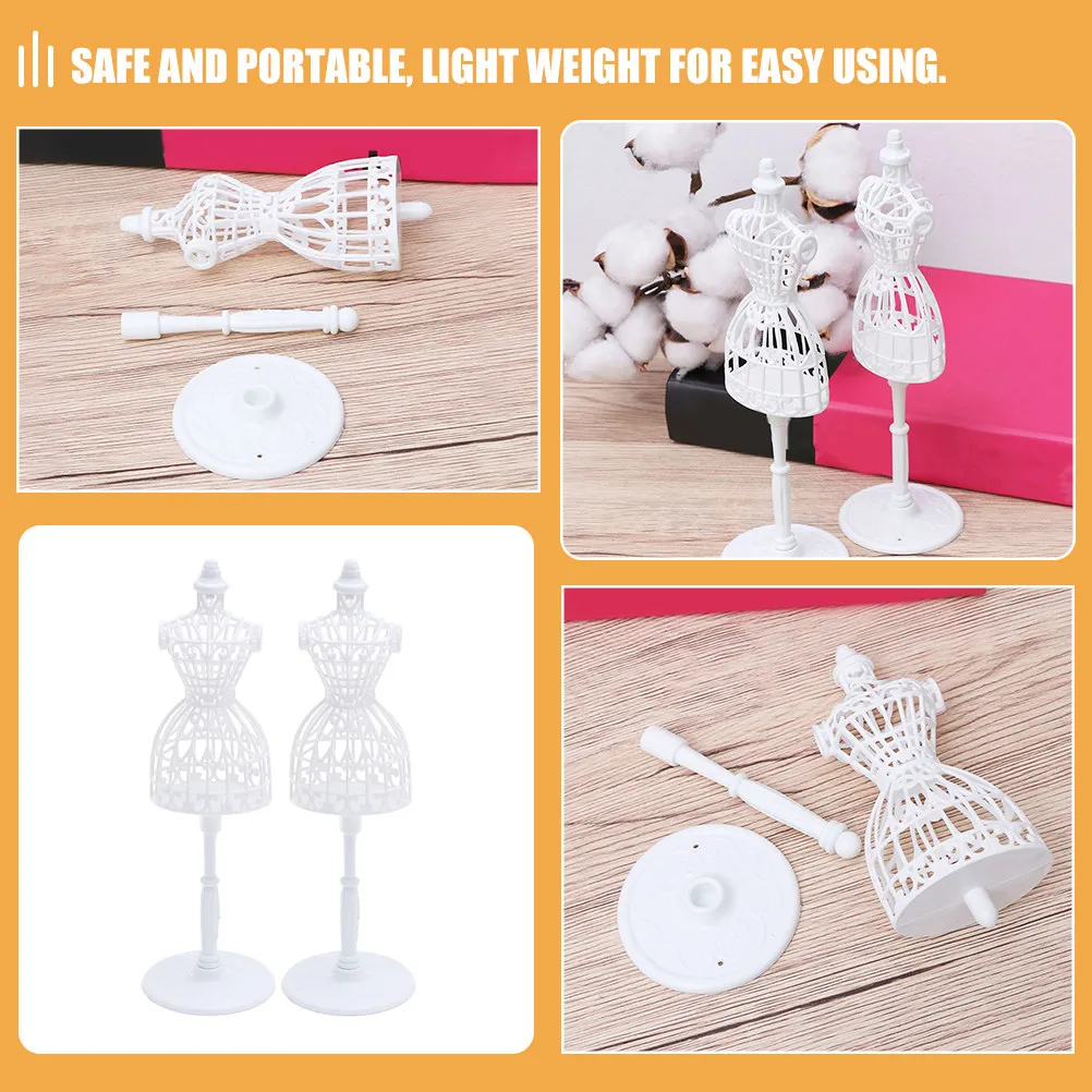 Soporte para maniquí de vestidos con diseño para casa de muñecas - imagen 2