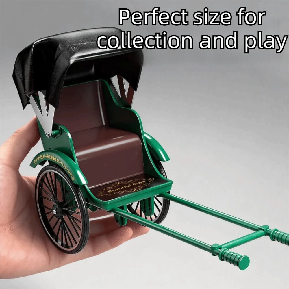 Modelo de rickshaw clásico vintage de propulsión humana - imagen 3