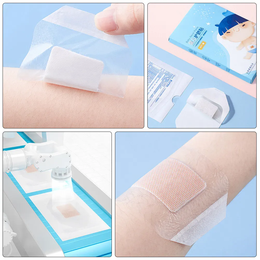 Pegatinas para ombligo de bebé impermeables y transpirables