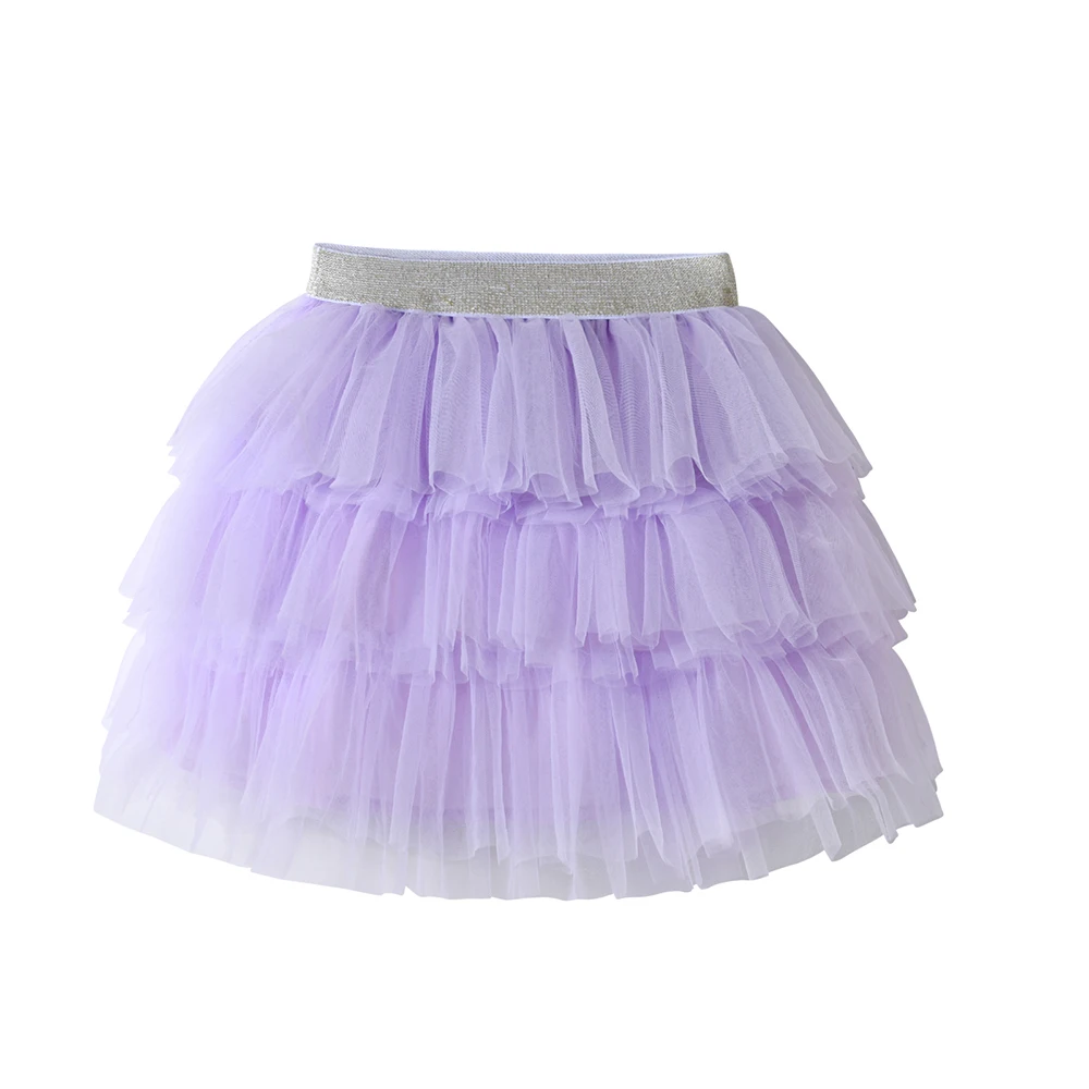 DXTON Falda princesa de tul con capas abullonadas para niñas
