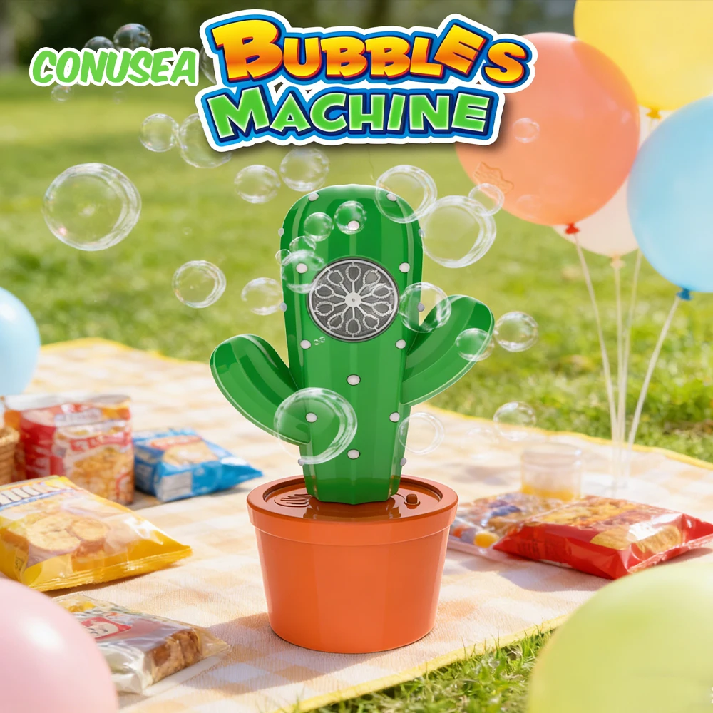Máquina de burbujas eléctrica con forma cactus para exterior - imagen 4