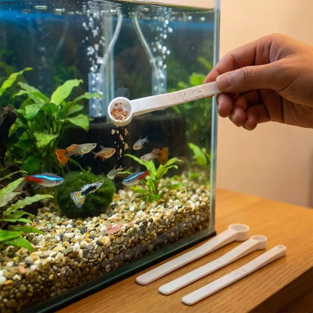 Cucharas medidoras para peces con mango largo y escala precisa - imagen 3