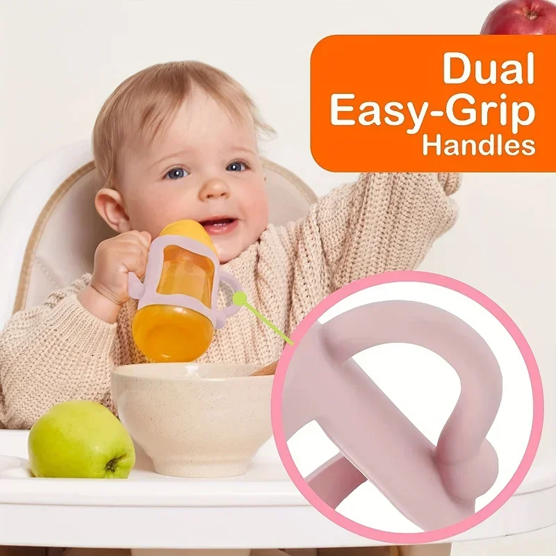Mango de silicona para biberón estrecho – Asa fácil ergonómica sin BPA - imagen 2