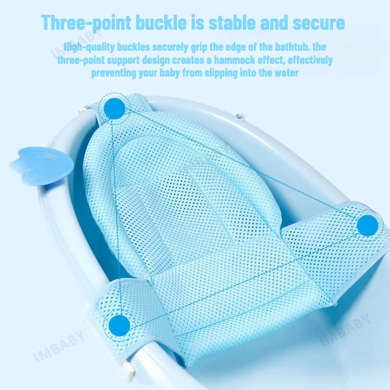 Red de soporte para el baño del bebé antideslizante con asiento - imagen 3