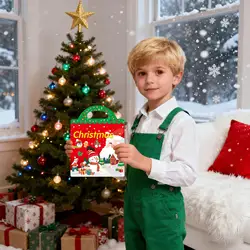 Libro de pegatinas navideñas para niños: invierno y guardería
