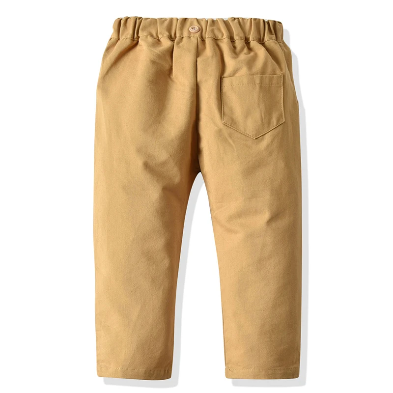 Conjunto de algodón blanco con corbata para niño – Primavera - imagen 4