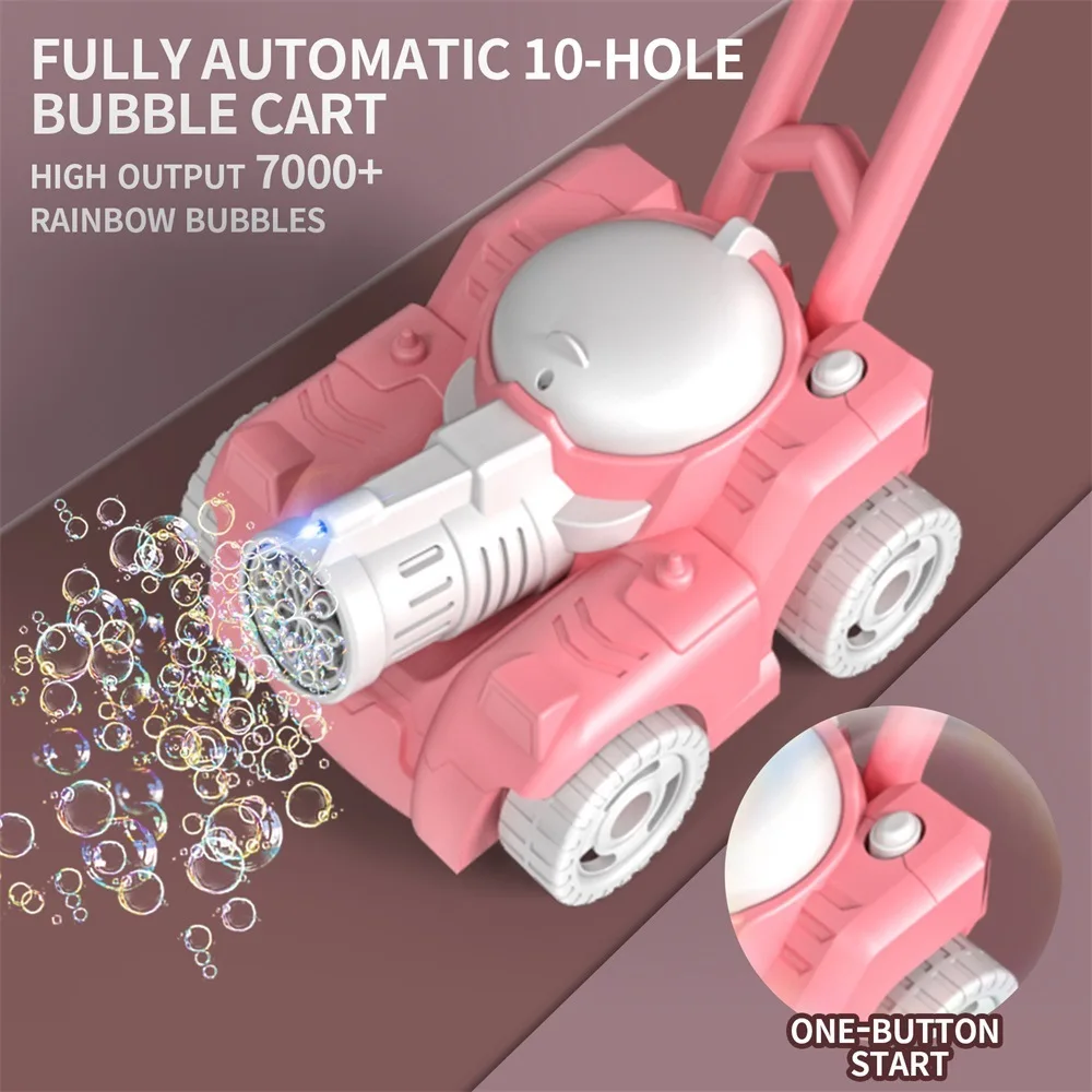 Pistola de burbujas eléctrica automática para niños y niñas