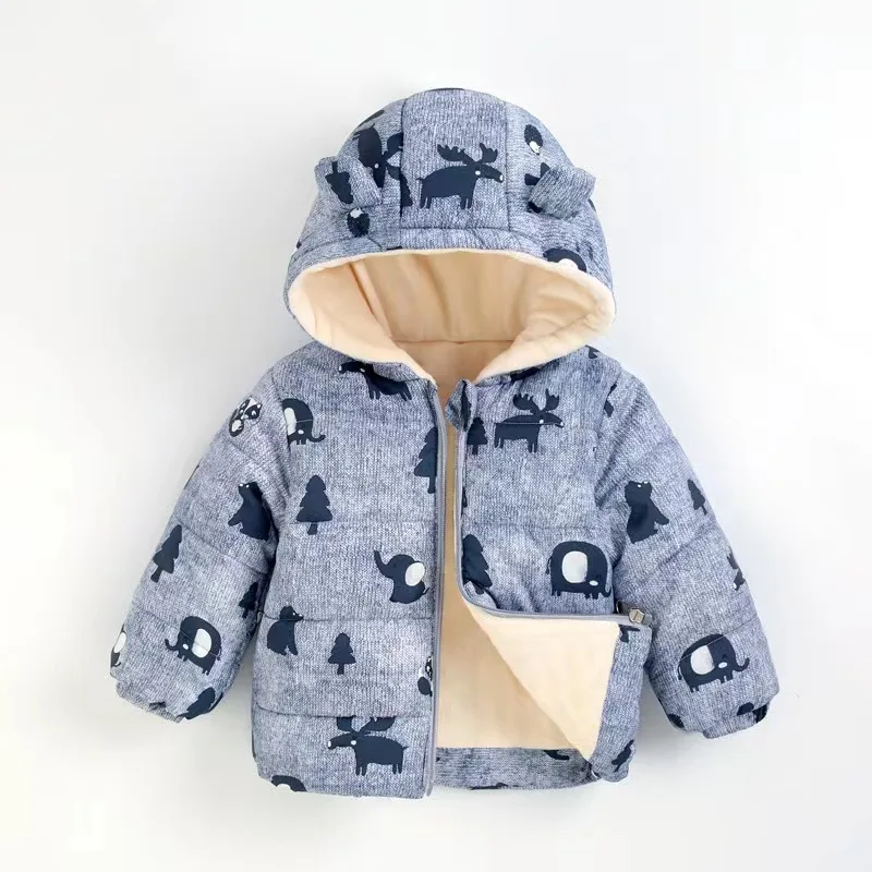 Abrigos de invierno para niños y niñas con dibujos animados - imagen 5