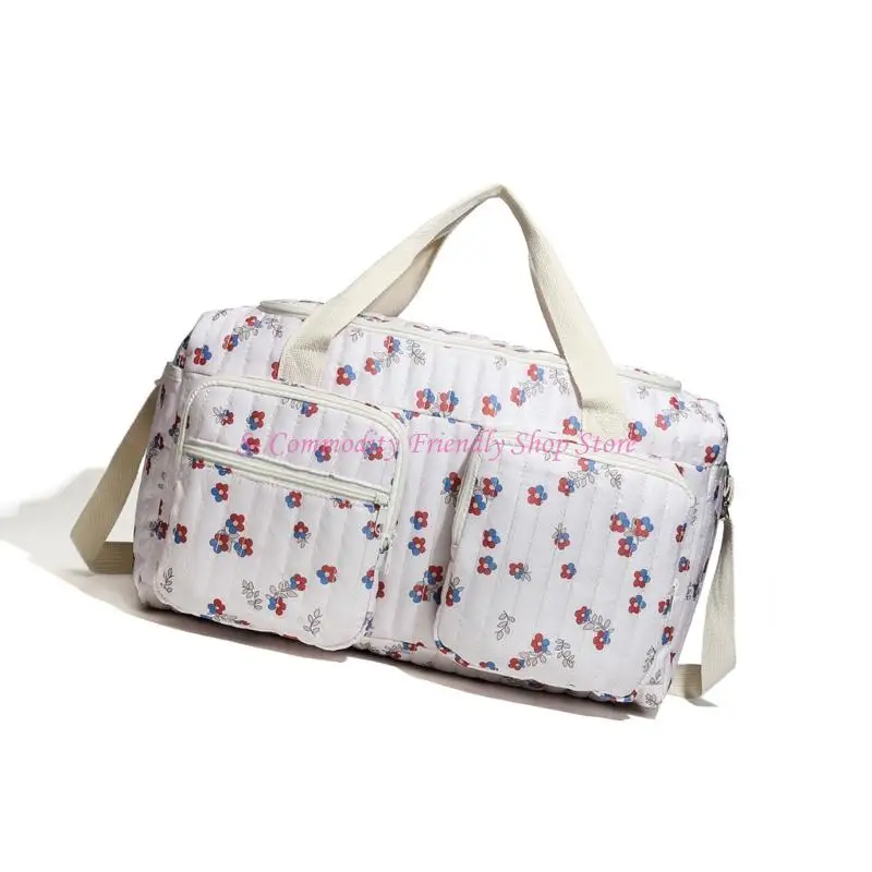 Bolsa de pañales espaciosa con bolsillos y portabotellas aislado - imagen 2