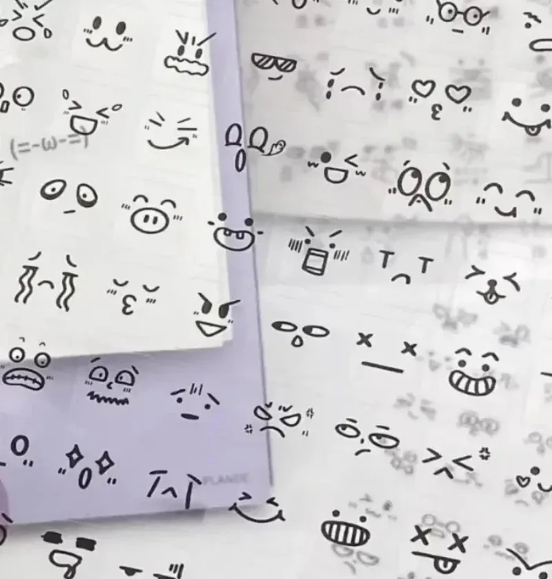 Pegatinas transparentes estilo INS para scrapbooking y diario escolar - imagen 3