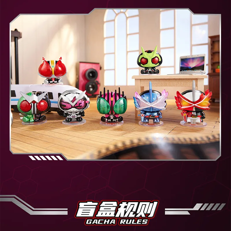 Kamen Rider figura de anime coleccionable sorpresa para niños
