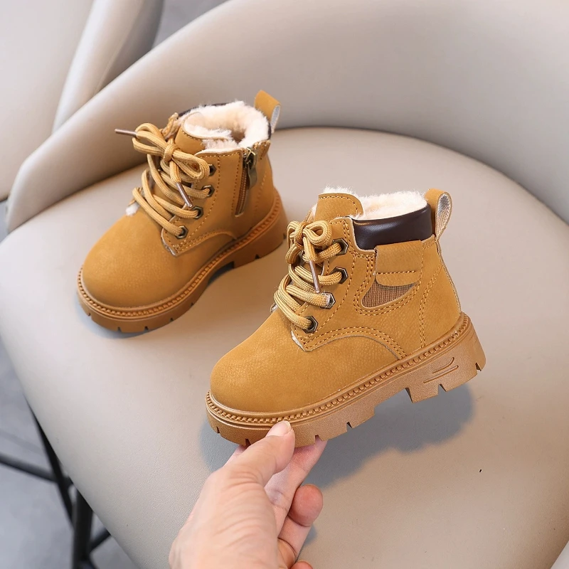 Botas de nieve de invierno con forro de peluche antideslizantes - imagen 4