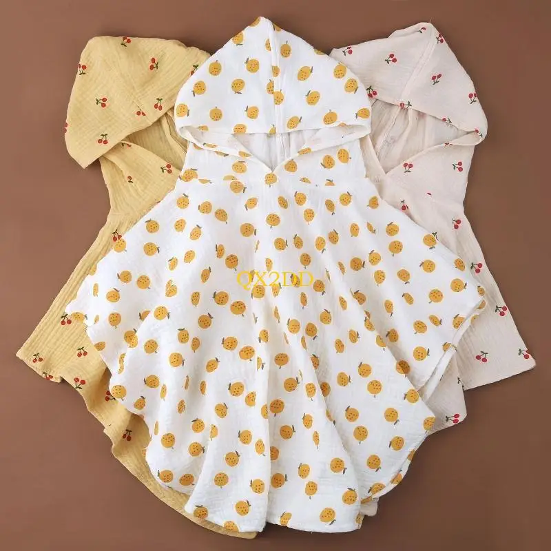 Toalla de baño con capucha de algodón suave para niña - imagen 3