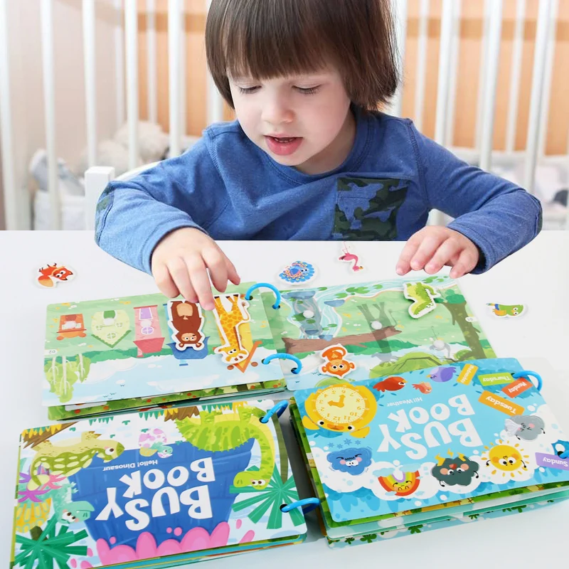 Libro Montessori silencioso para bebé, juguete educativo sin ruido - imagen 3