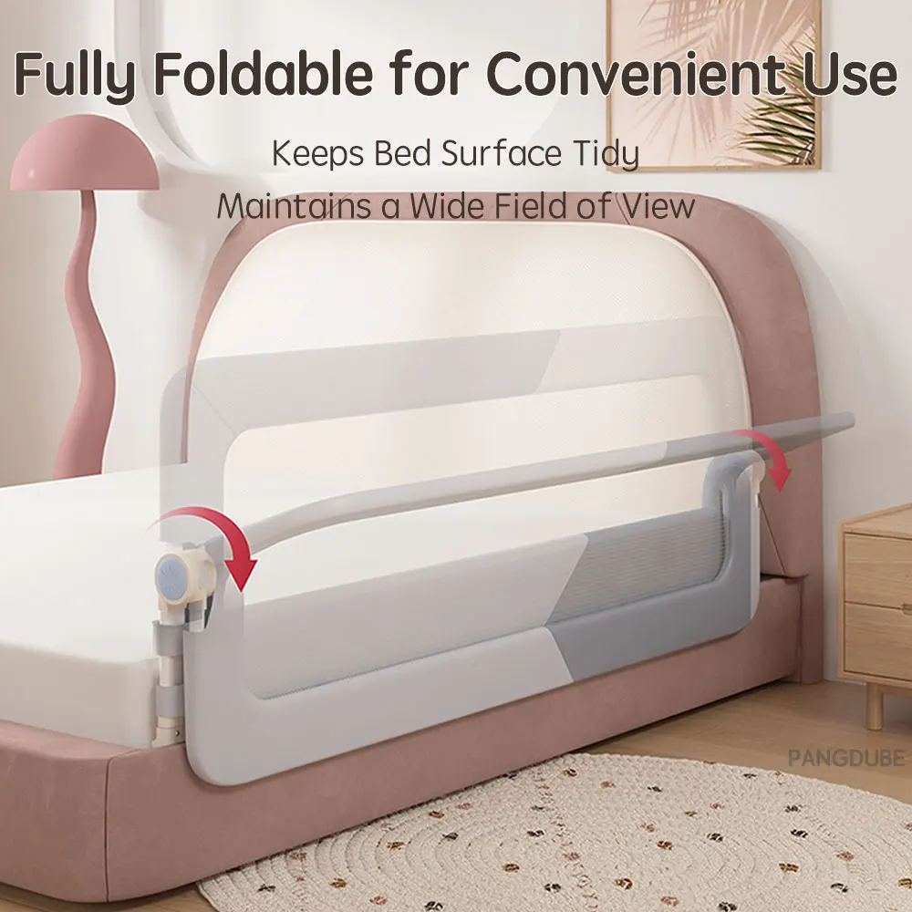 Barandilla de cama PANGDUBE para niños – Instalación sin tornillos - imagen 3