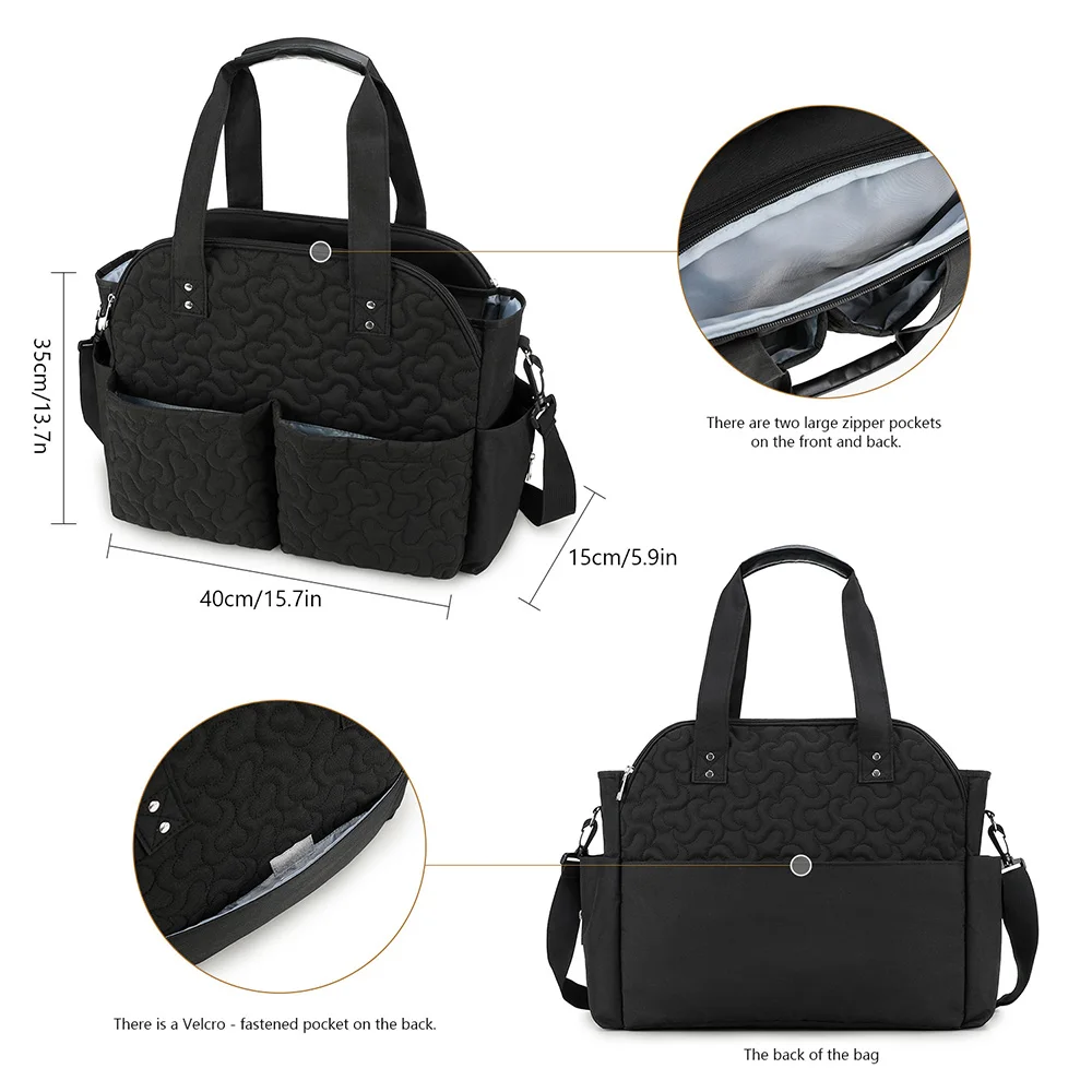 Bolsa maternal Oxford impermeable – Gran capacidad organizativa - imagen 5