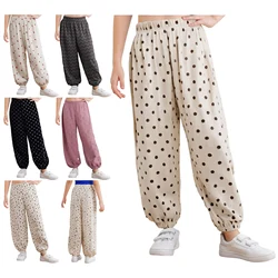 Pantalones harem de pana acanalada para niñas – cintura elástica