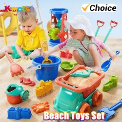 Juego de playa sensorial plástico para niños con moldes y pala