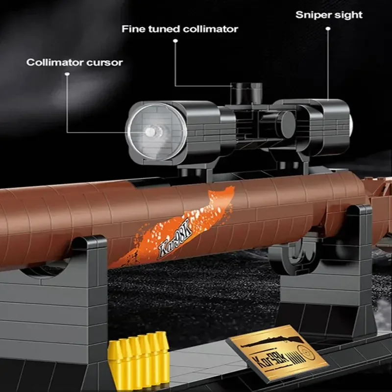 Bloques de construcción militar estilo AK47, juguete educativo DIY - imagen 3