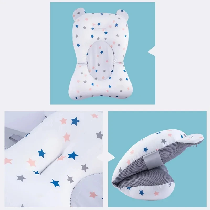 Alfombrilla antideslizante para baño de bebé – Cojín suave acolchado - imagen 3
