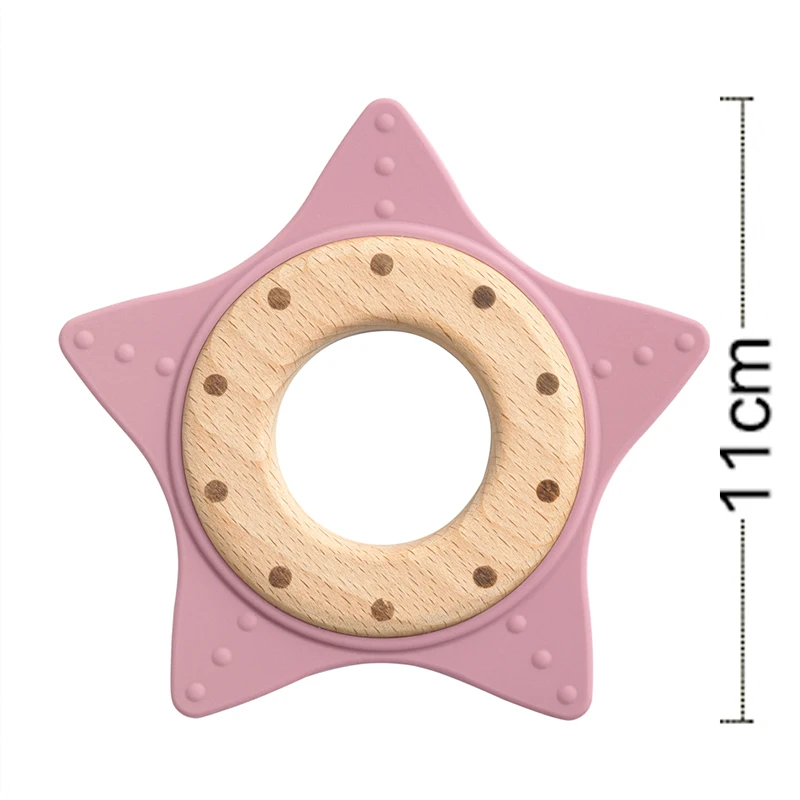 Mordedor estrella de silicona para bebés – Alivio natural de dentición - imagen 4