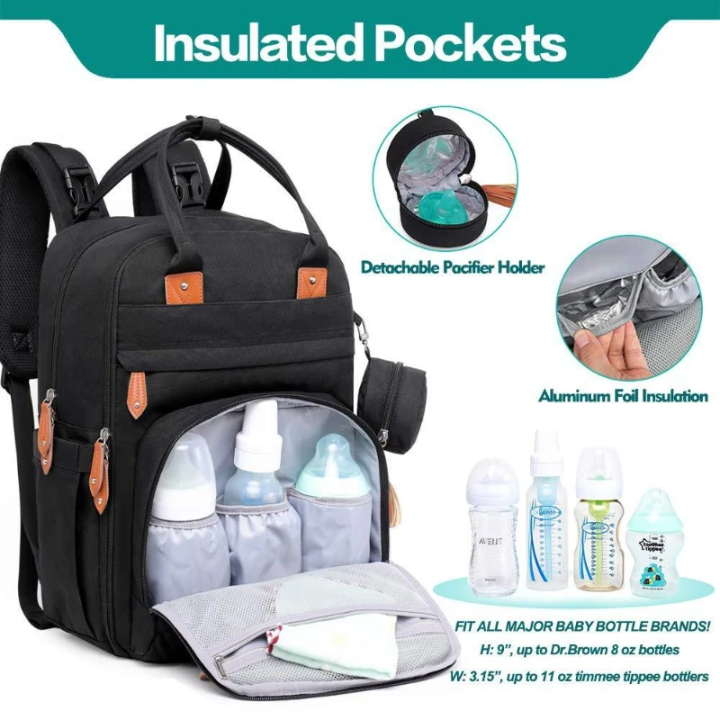 Bolsa impermeable plegable de gran capacidad para bebé y mamá - imagen 4
