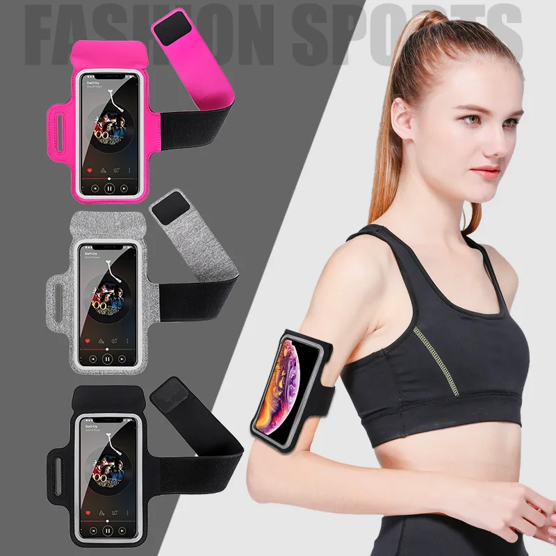 Brazalete móvil para correr deportivo resistente al sudor universal - imagen 3