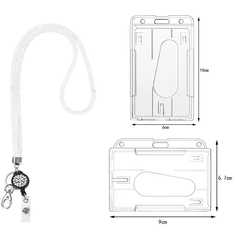 Porta credenciales con cordón y carrete retráctil para oficina - imagen 2