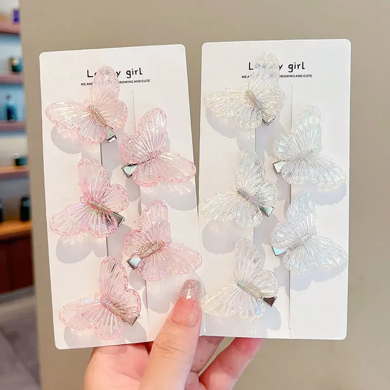 Pinzas pelo mariposa multicolor para niña – Diseño elegante