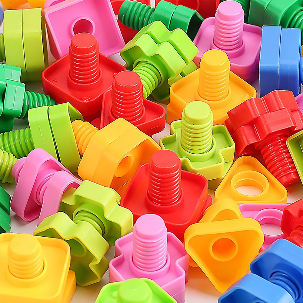 Bloques tornillo educativos juego construcción para niños - imagen 3