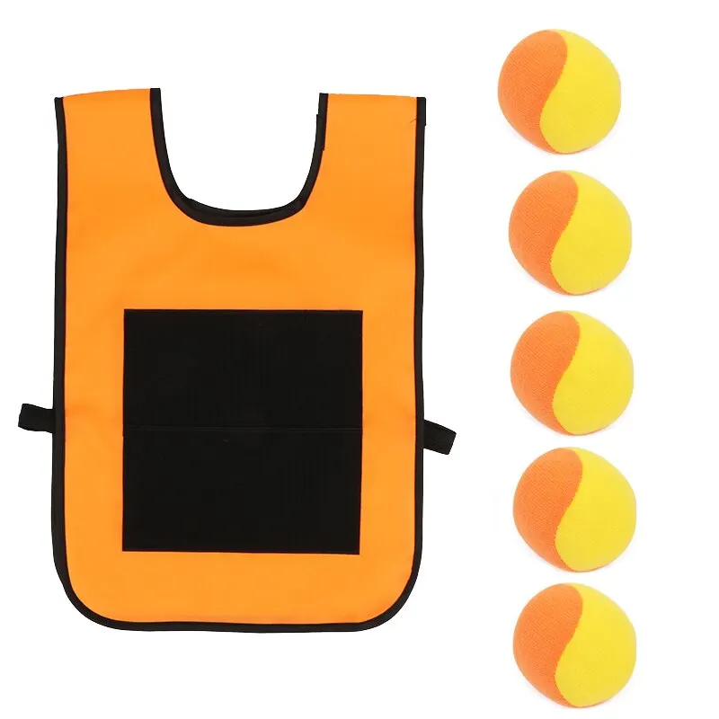 Chaleco deportivo con pelota pegadiza para lanzamientos – Juego al aire libre - imagen 2