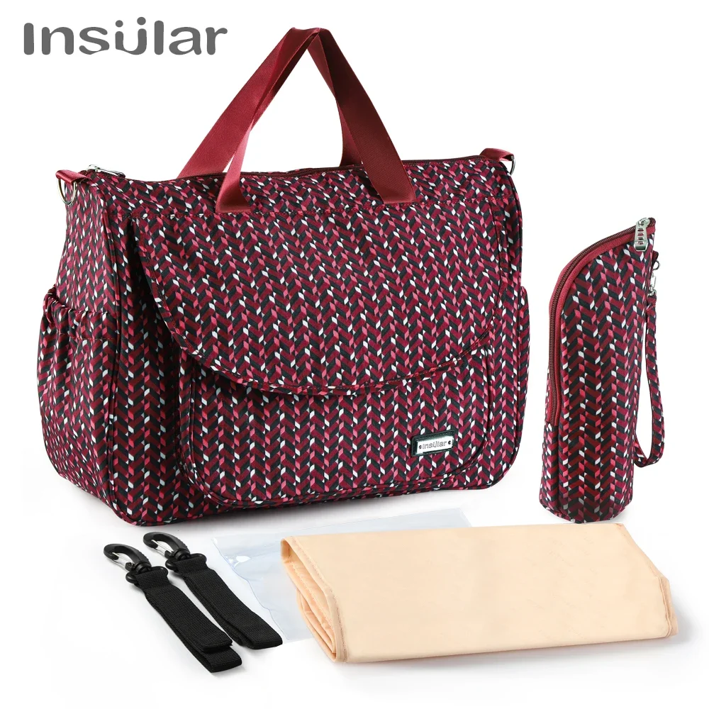 Insular Bolsa impermeable para cochecito de pañales – Multifuncional - imagen 4