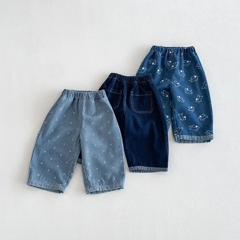 MILANCEL pantalones vaqueros de primavera para niños con cachorros - imagen 4
