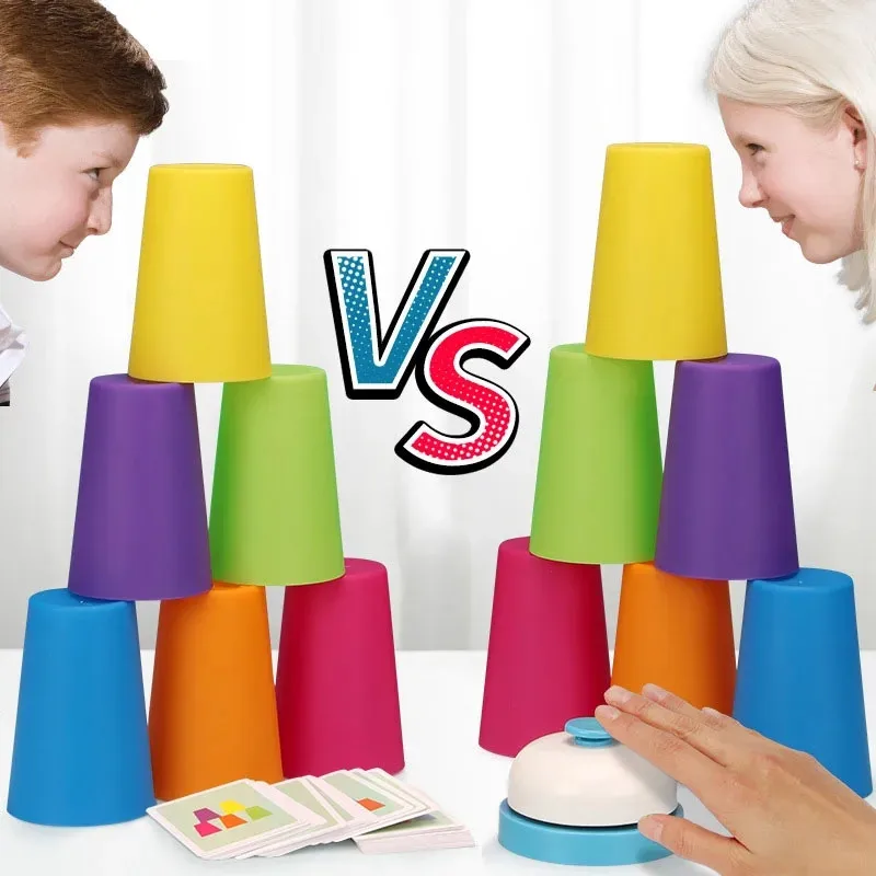 Tazas de apilamiento rápido para niños – Juego educativo - imagen 2