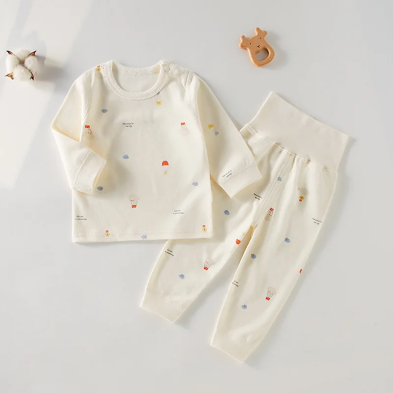 Conjunto pijamas algodón sin costuras para niños, manga larga - imagen 2