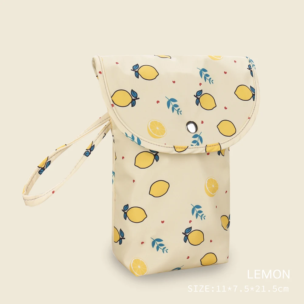 Bolsa de pañales impermeable para cochecito, limpieza fácil