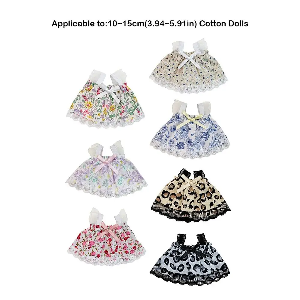 Vestido de princesa para muñeca con encaje floral y lazo - imagen 4