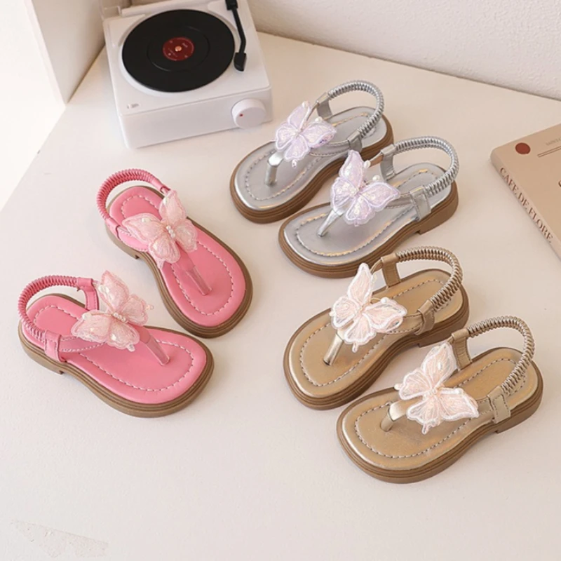 Sandalias de princesa para niña con suela suave antideslizante - imagen 3