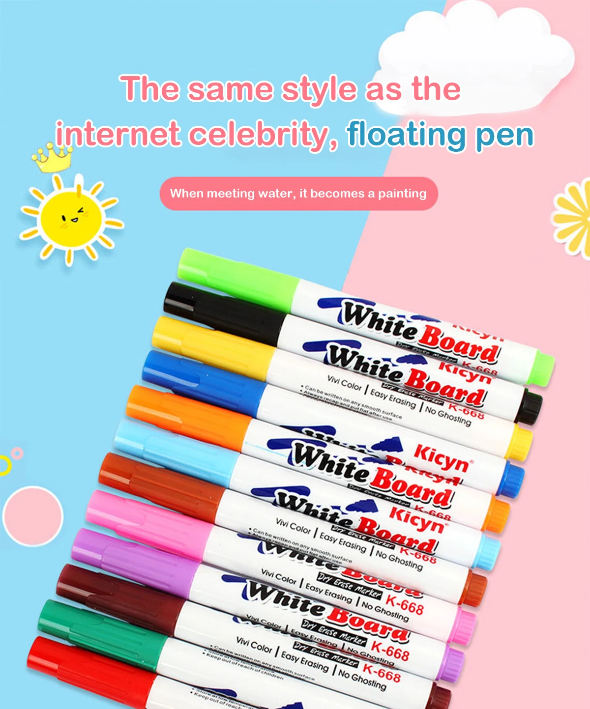 Bolígrafos flotantes mágicos en colores surtidos