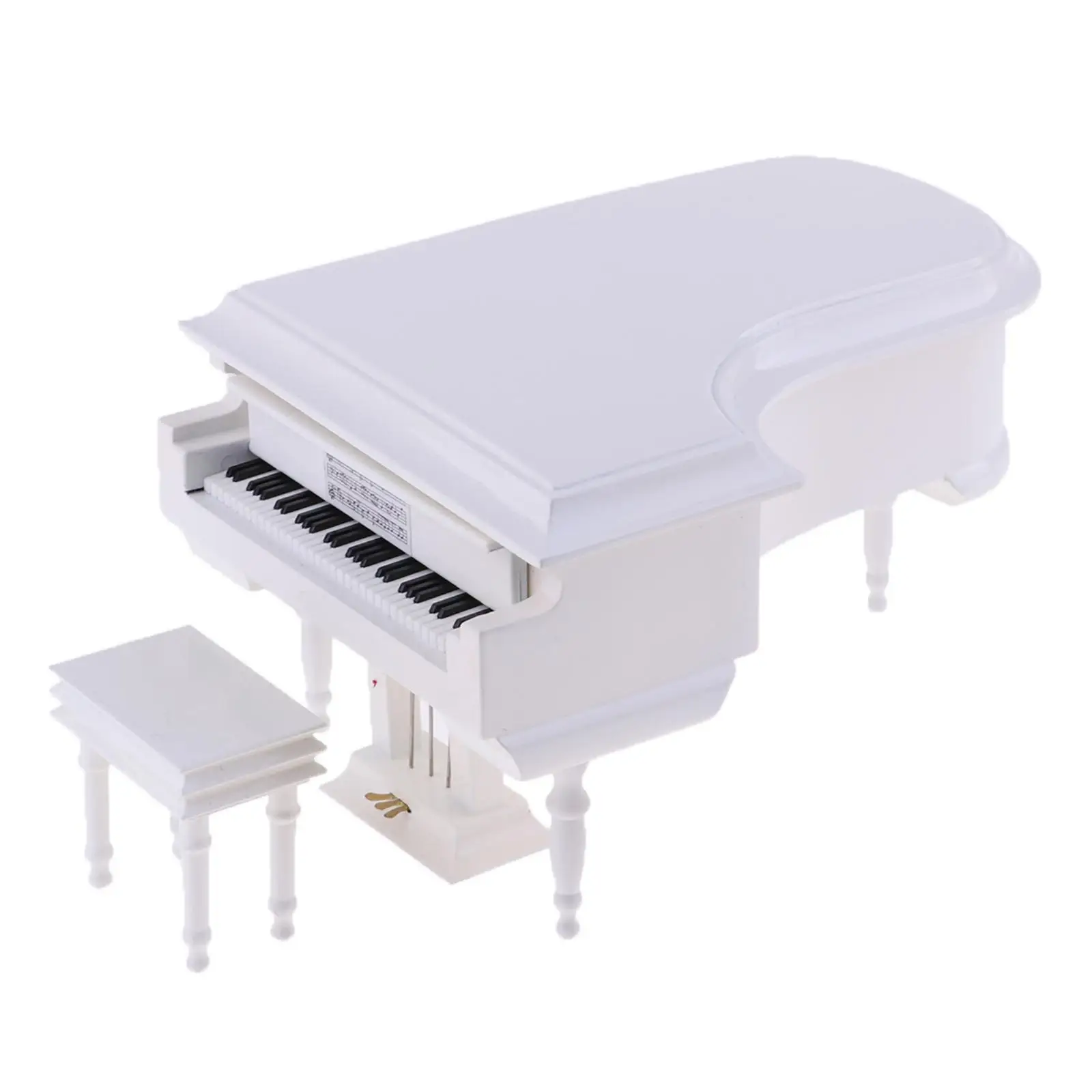 Piano en miniatura decorativo para casa de muñecas simulación - imagen 3