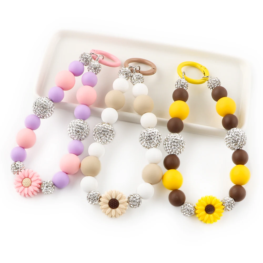 Cuentas redondas de silicona para pulseras infantiles de manualidades - imagen 4